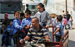 Trẻ em Palestine đến trường bất chấp việc Mỹ ngừng hỗ trợ tài chính cho Liên hợp quốc